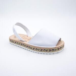 Kids Leather Sandals White | Handmade in Spain | Kids Sizes